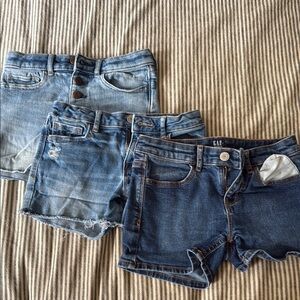 GAP Kids Denim Shorts Trio - Light and Dark Blue